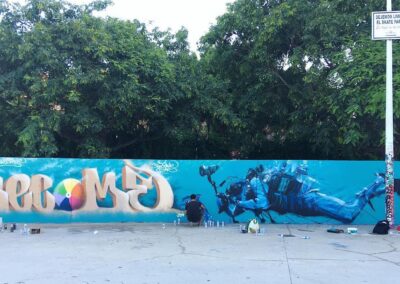 Become - Victoriano graffiti kunst i Malaga spanien 2019